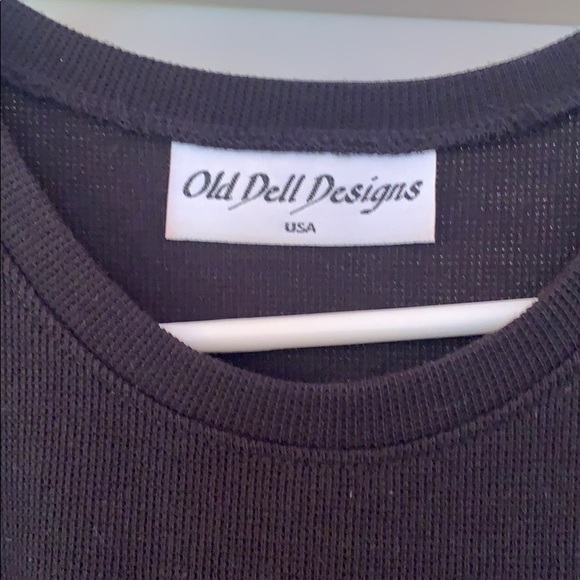 [Old Dell Designs] bumblebee black knit dress - Picture 3 of 5
